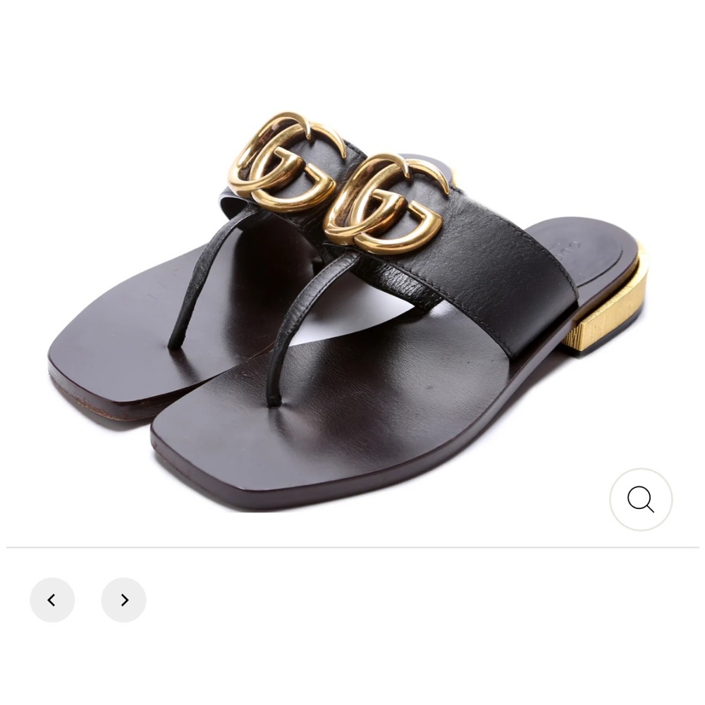 RARE GUCCI MARMONT T-STRAP THONG SANDALS - EXCELLENT CONDITION - RETAILS $895!!!